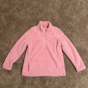 Girls Faux Sherpa Pullover